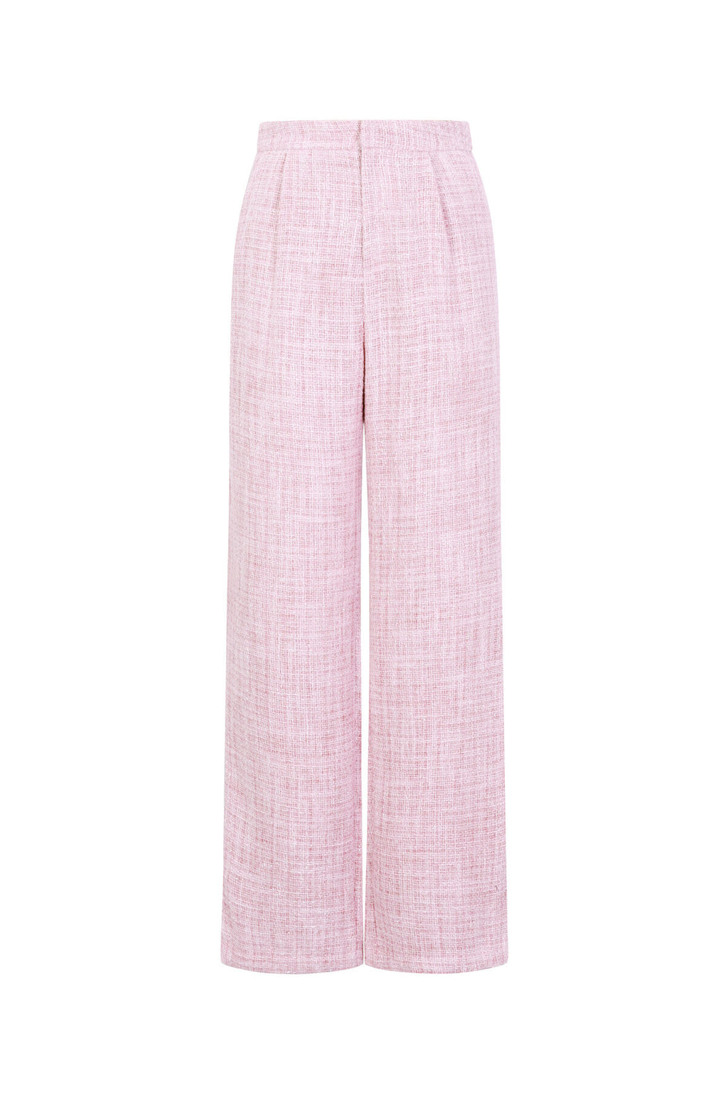Elegant Checkered Straight Pants for Fall/Winter