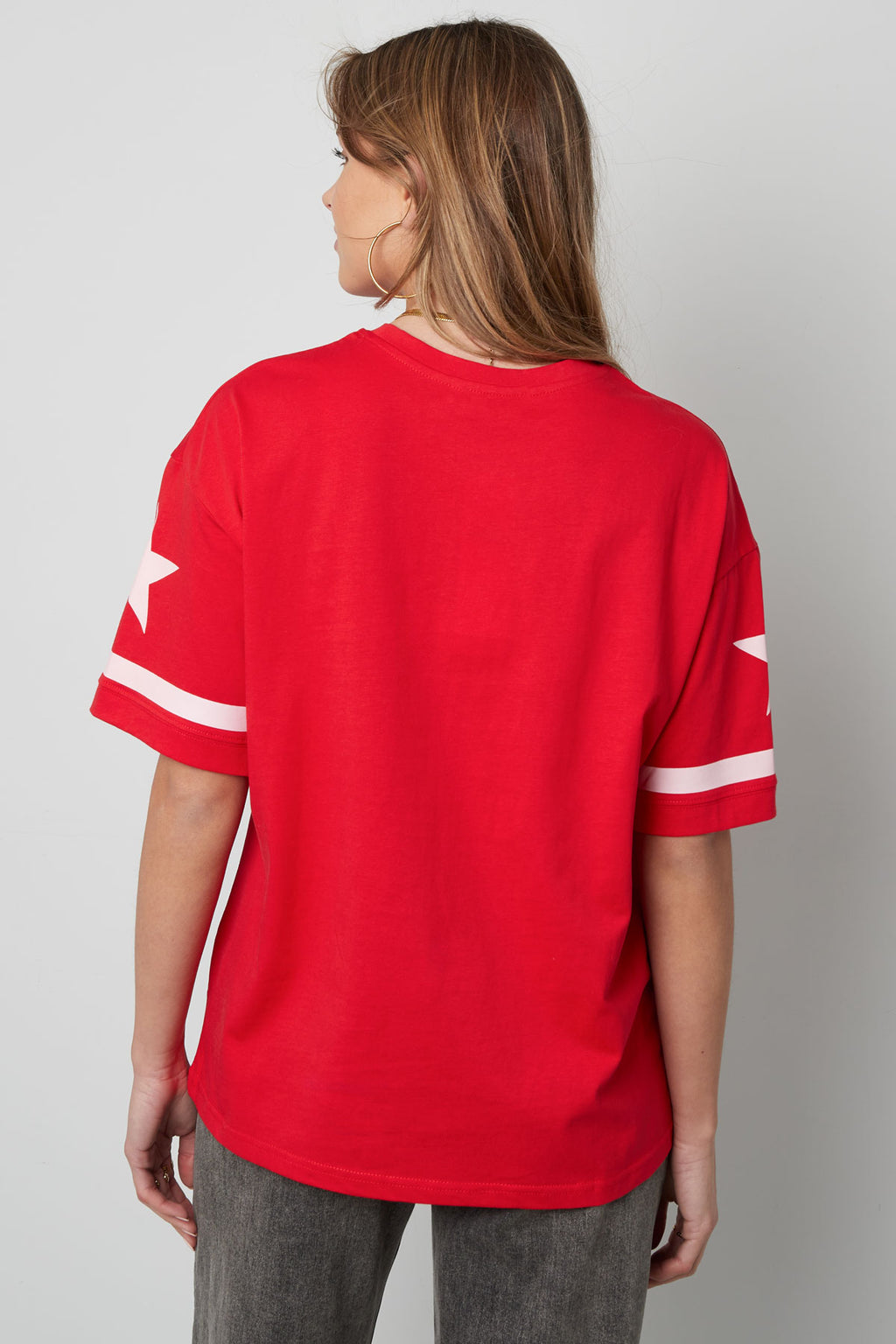 Cotton Women's T-shirt Oversized Leopard Print Number 98