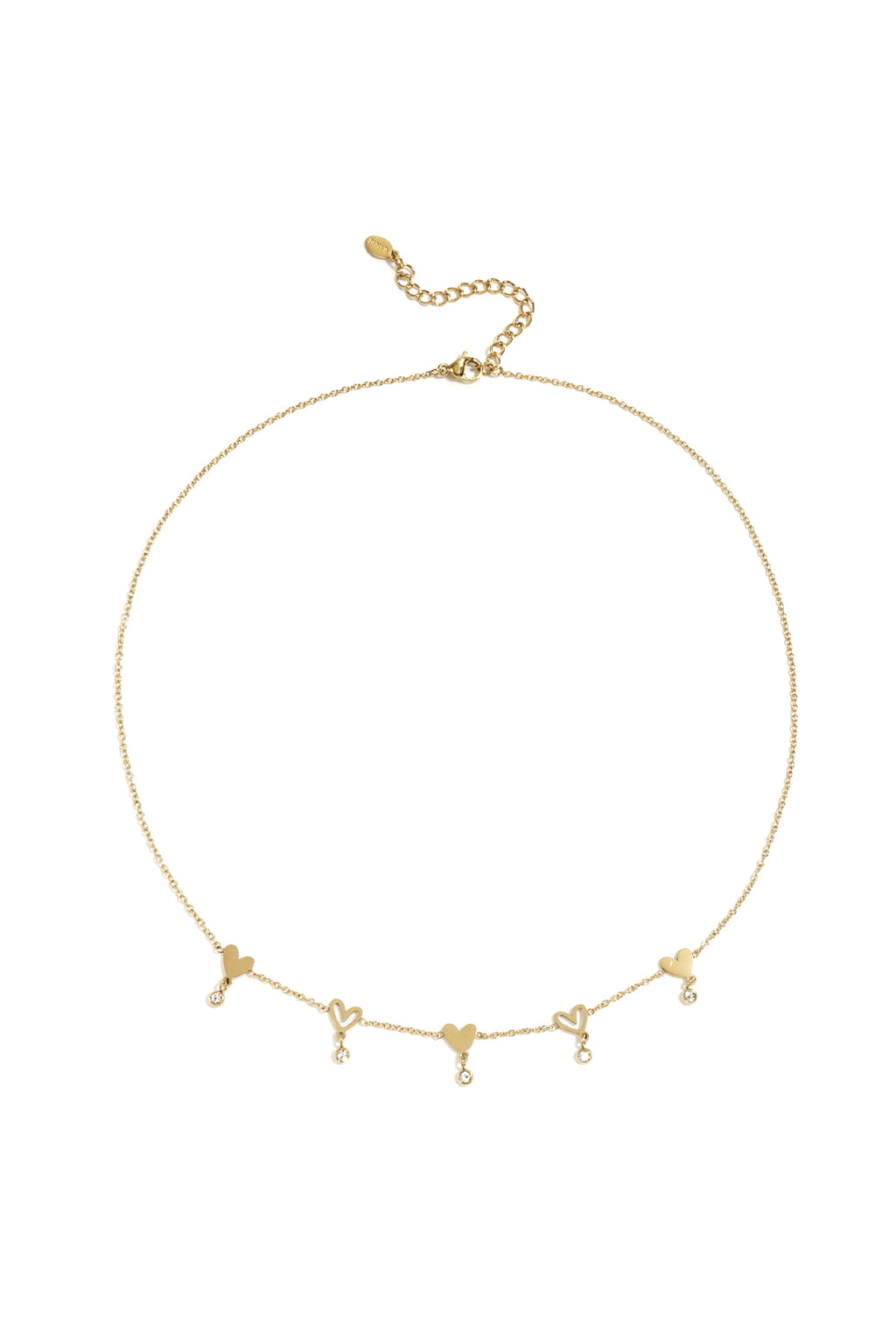 Stainless Steel Chain Necklaces Heart Casual Daily Simple Series Women's jewelry