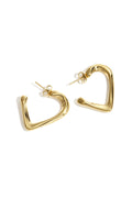 Lumé Simple Heart Hoop Earrings - Timeless Elegance