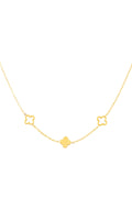 Necklace clovers  Gold Color Stainless Steel