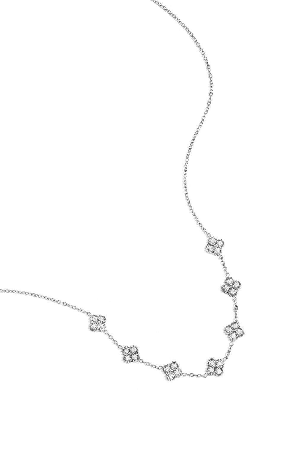 Elegant Stainless Steel Clover Pendant Necklace
