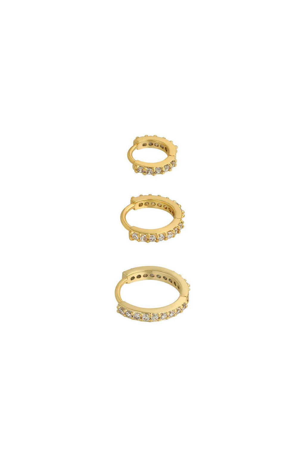 Elegant Zircon Hoop Earrings for Daily Wear
