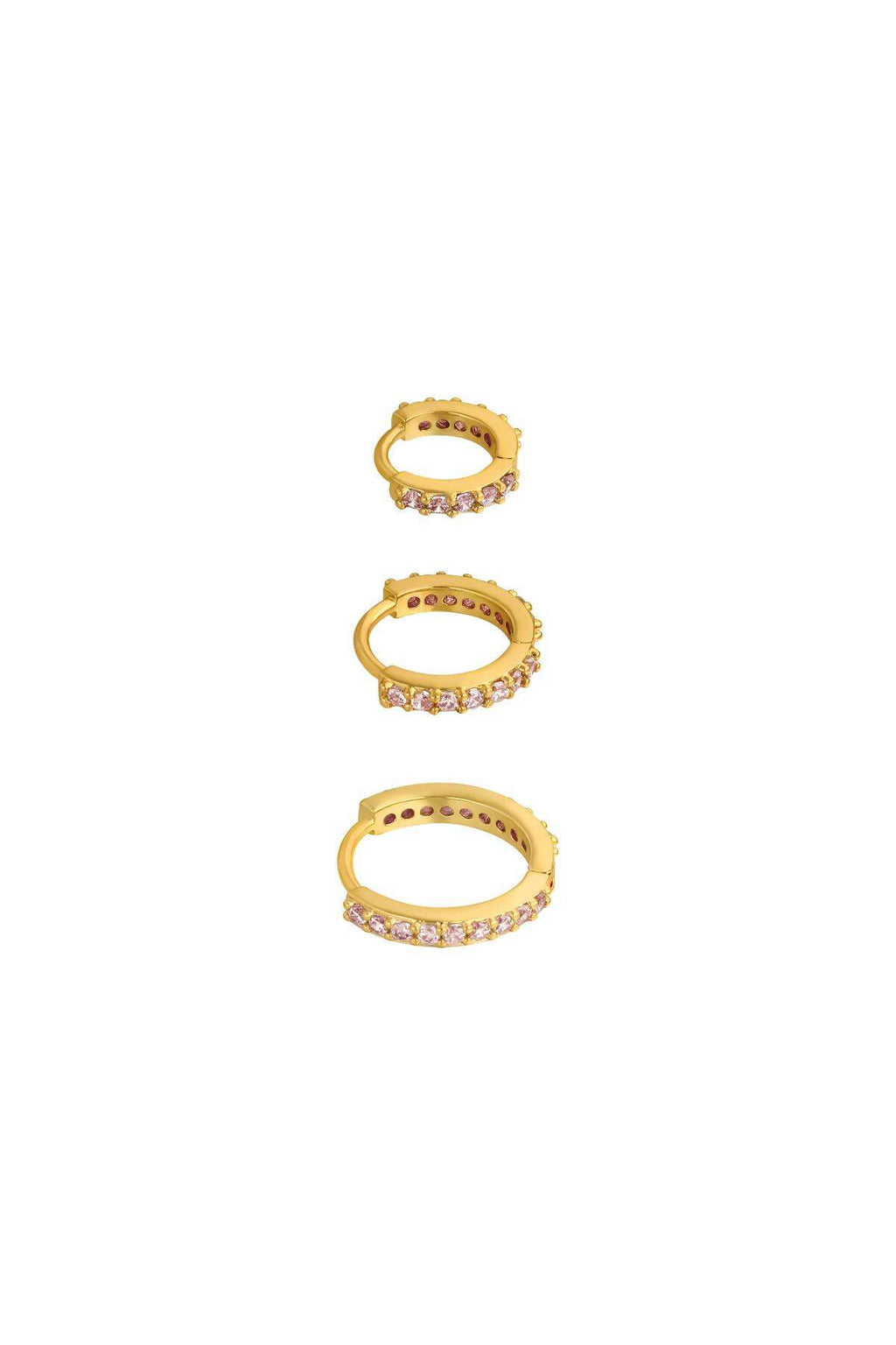 Elegant Zircon Hoop Earrings for Daily Wear