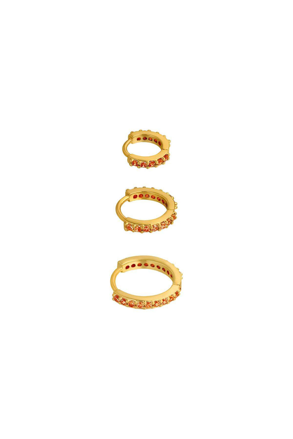 Elegant Zircon Hoop Earrings for Daily Wear