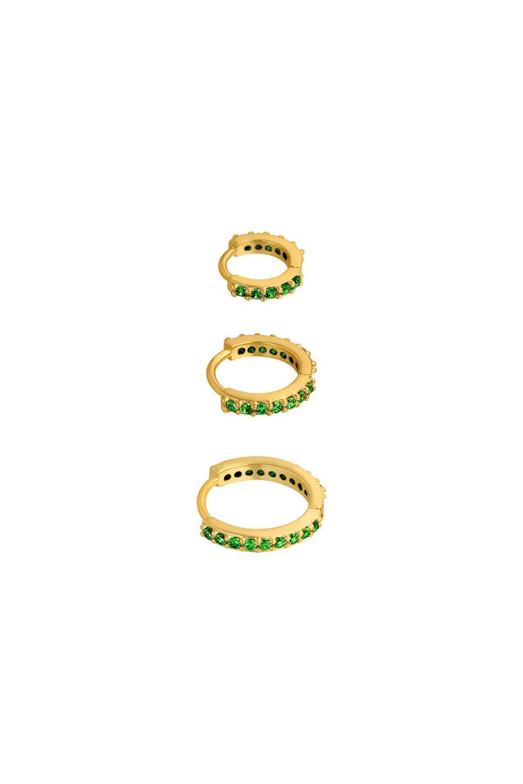 Elegant Zircon Hoop Earrings for Daily Wear