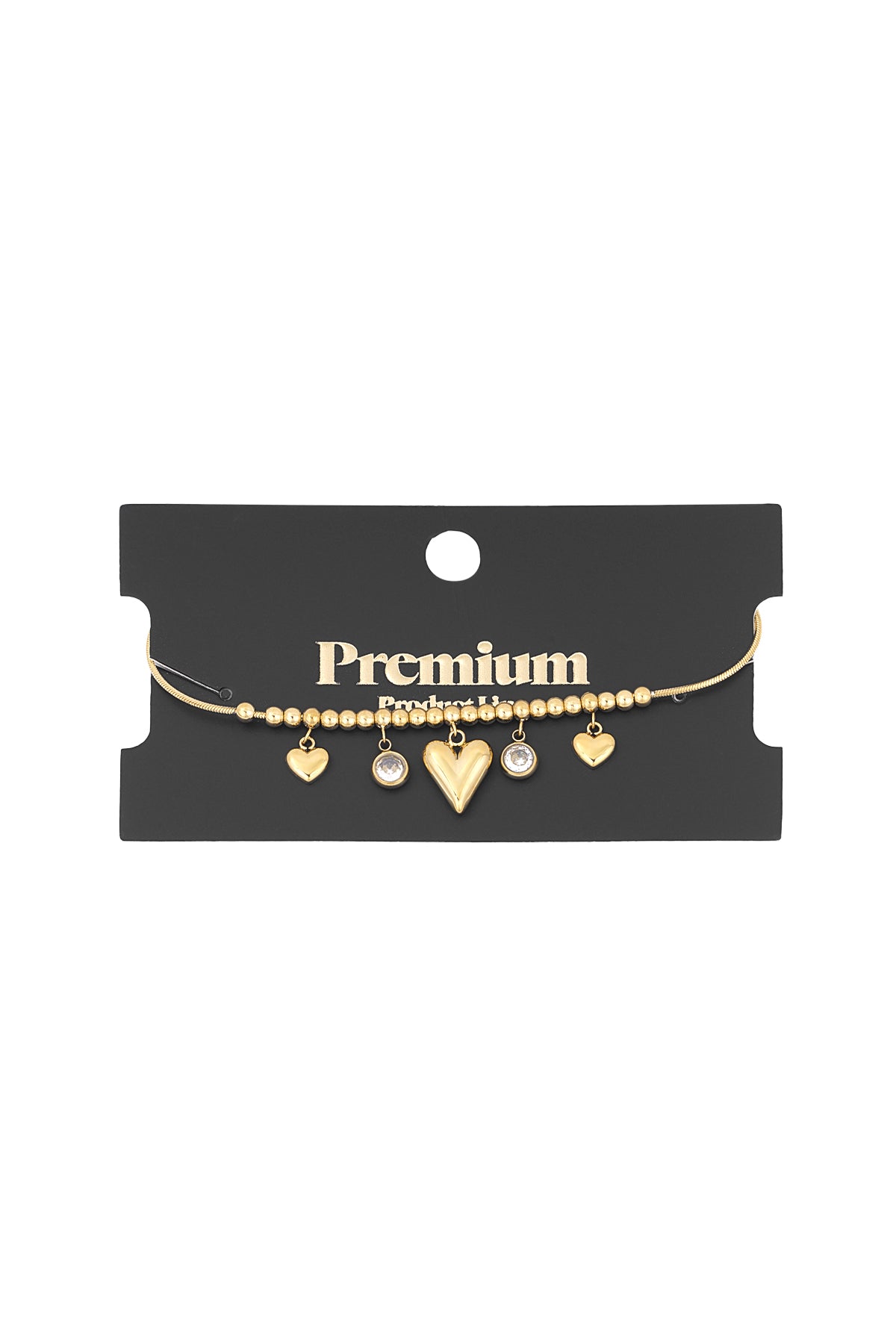 gleaming heart bracelet