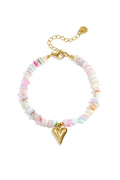 Charming Heart Beaded Bracelet for Women