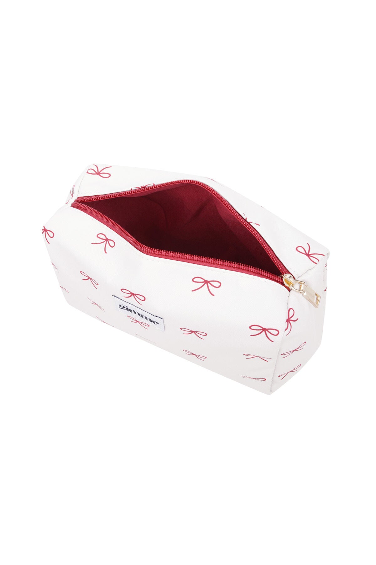 Elegant White Polyester Makeup Bag for Daily Essentials