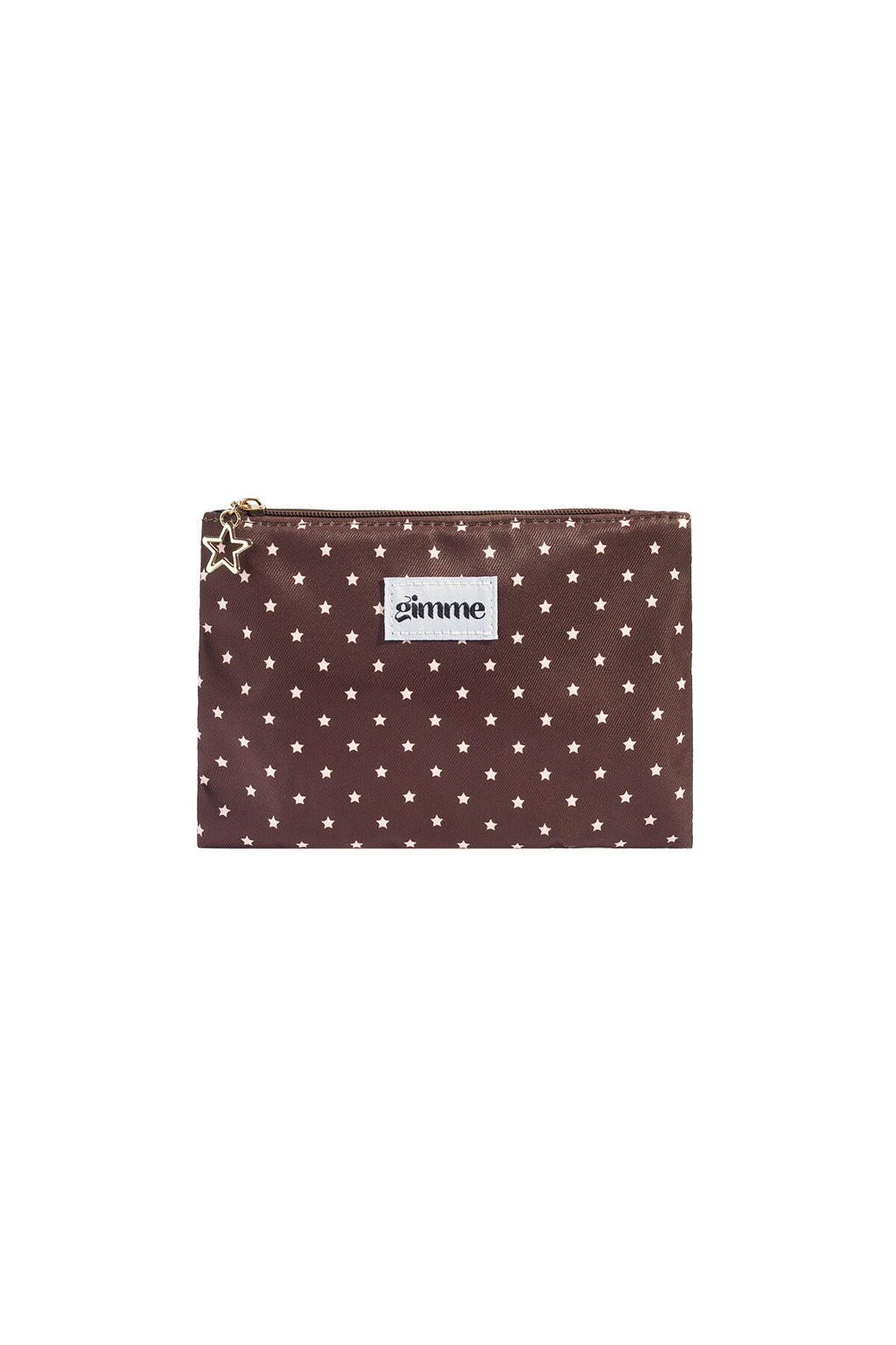 Gimme Coffee Brown Simple Series Makeup Bag