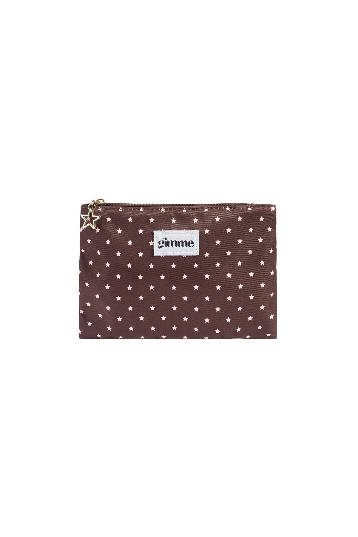Gimme Coffee Brown Simple Series Makeup Bag