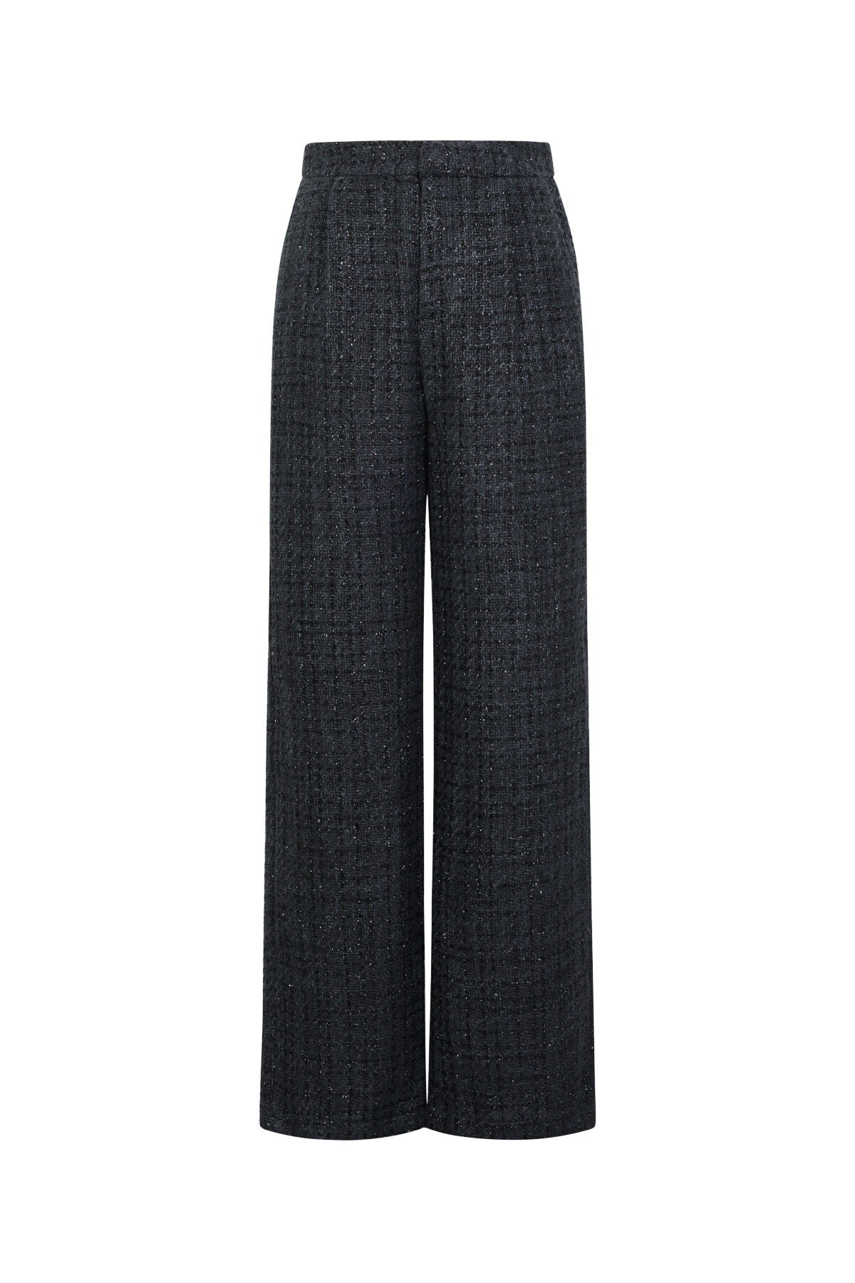 Elegant Checkered Straight Pants for Fall/Winter