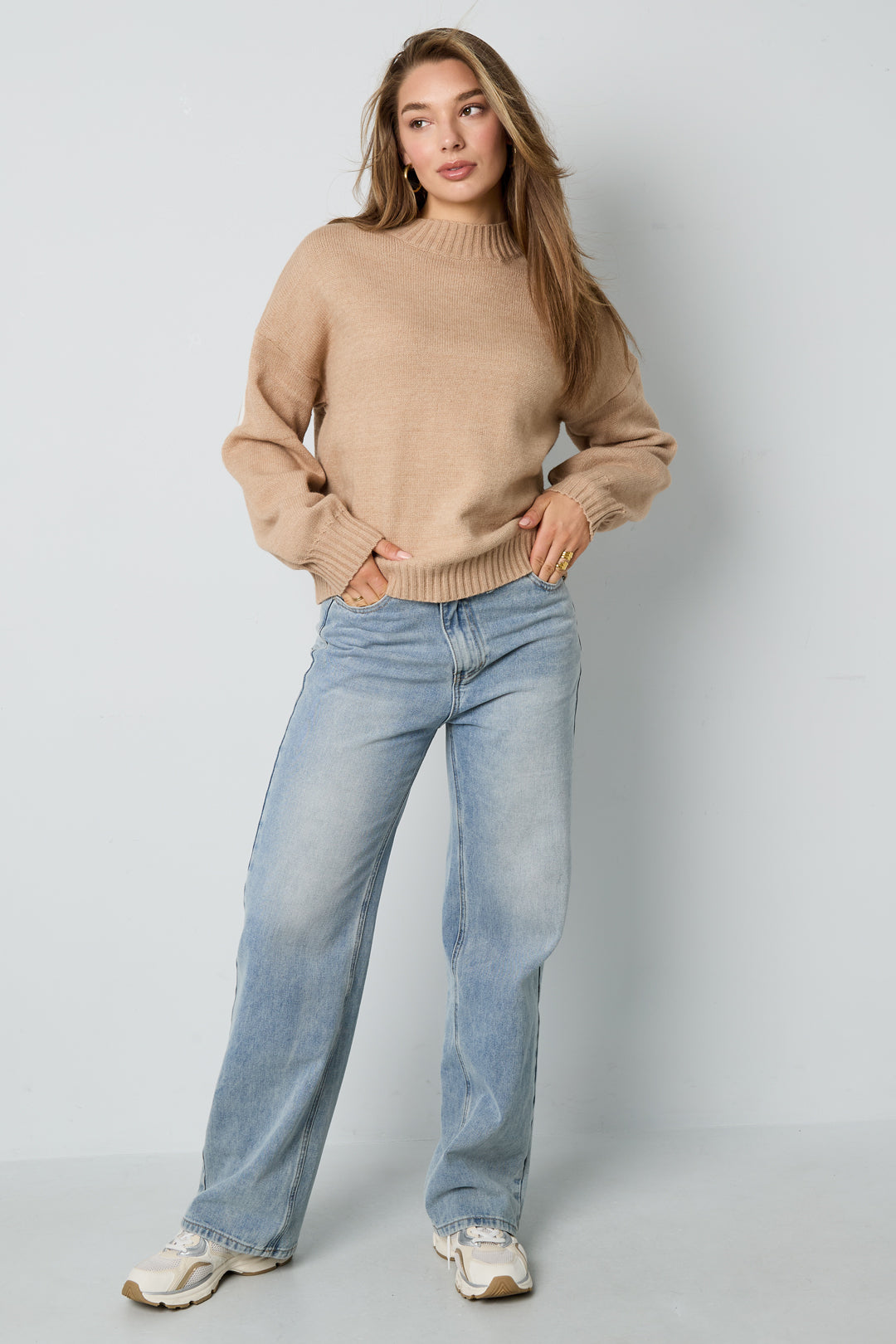 Gebreide Polyestervezel Vrouwen Trui Casual Letters