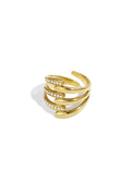 Stainless Steel Statement Rings lines Casual Daily Simple Series Women's jewelry