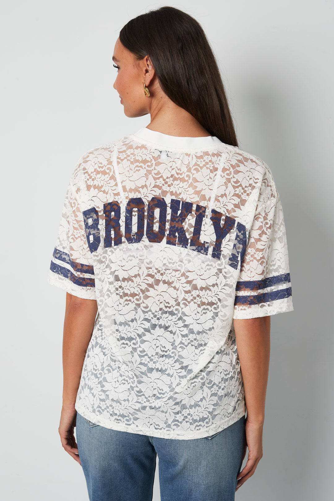 Woven Polyester Fiber Women's T-shirt Sporty Color Clash