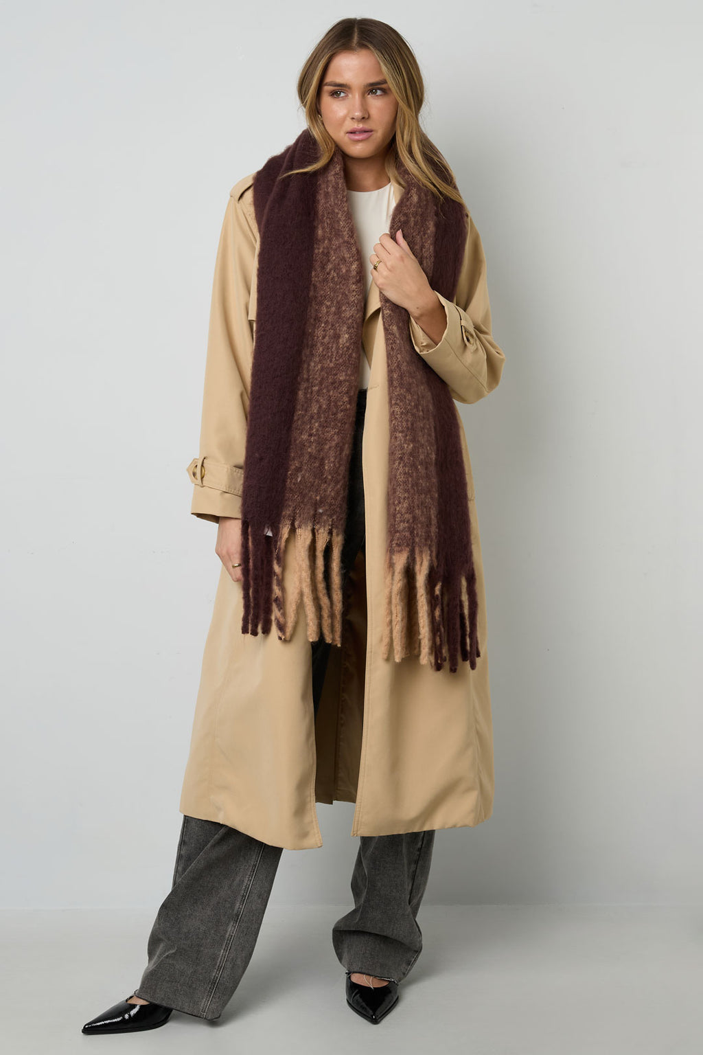 Wintersjaals gemengde kleuren Casual Polyester Dagelijks